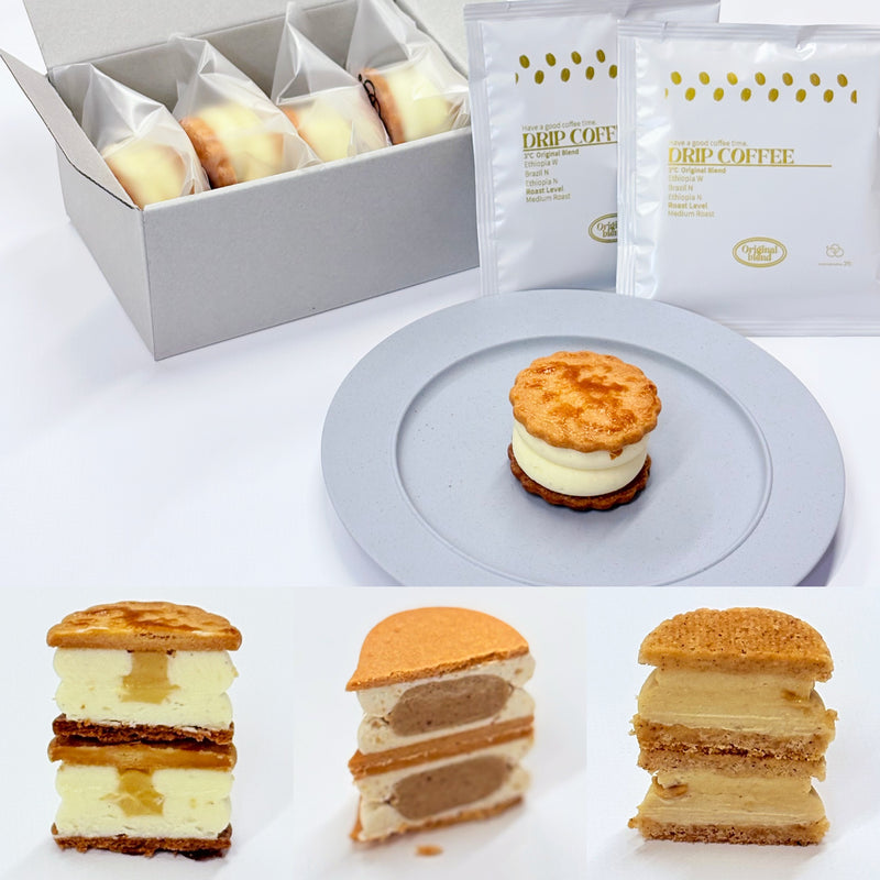 とろける生バターサンドアソート4個入りとドリップバッグの商品イメージ