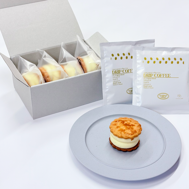 オリジナルのとろける生バターサンド4個入りとドリップバッグの商品イメージ