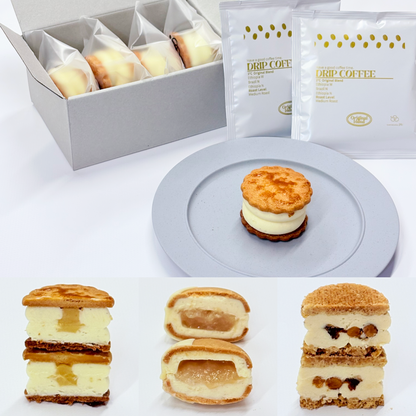 とろける生バターサンドアソート4個入りとドリップバッグの商品イメージ