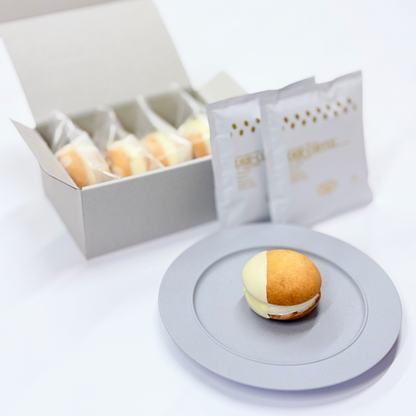 ひだ桃と杏仁の生バターサンド4個入りとドリップバッグの商品イメージ
