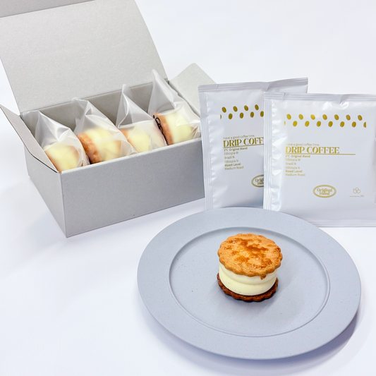オリジナルのとろける生バターサンド4個入りとドリップバッグの商品イメージ