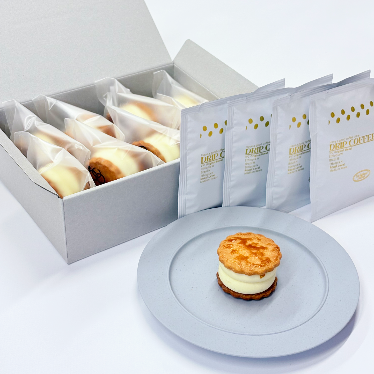オリジナルのとろける生バターサンド8個入りとドリップバッグの商品イメージ